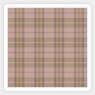 Cottagecore Aesthetic Daviana 1 Hand Drawn Textured Plaid Pattern Sticker